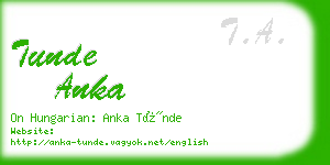 tunde anka business card